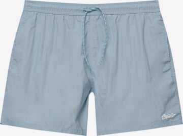 Pantaloncini da bagno di Pull&Bear in blu: frontale