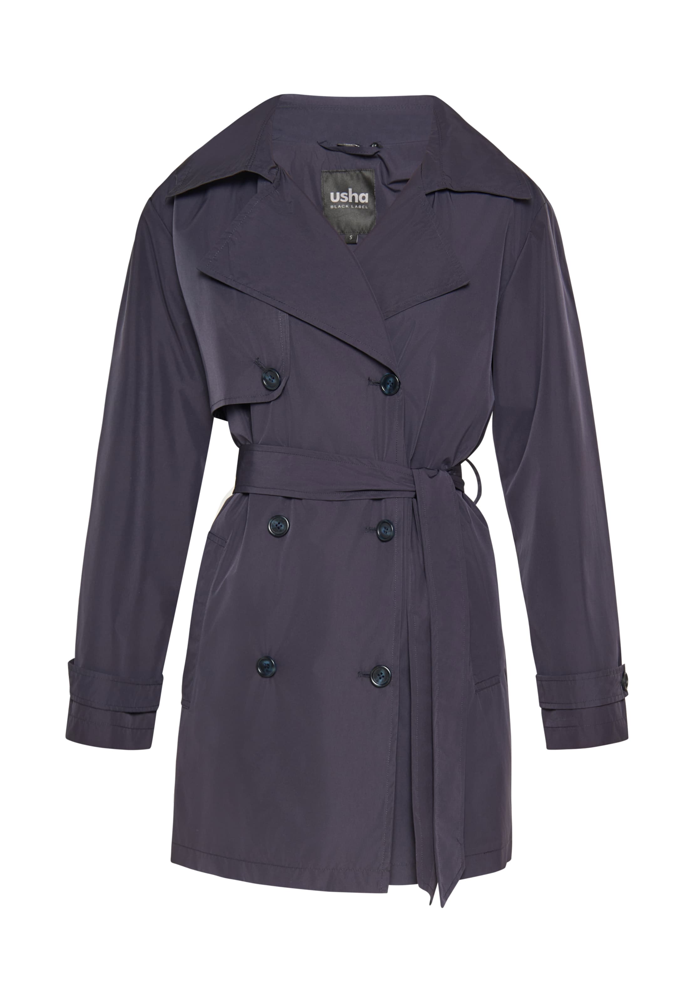 usha BLACK LABEL Prehoden plašč | modra barva: sprednja stran
