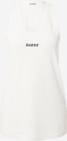 Haut de sport GUESS en blanc : devant