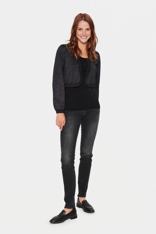 SAINT TROPEZ Knit cardigan 'Kila' in Black