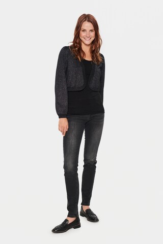 SAINT TROPEZ Knit Cardigan 'Kila' in Black