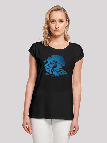 F4NT4STIC Shirt 'Disney Frozen 2 Nokk Silhouette' in Black: front