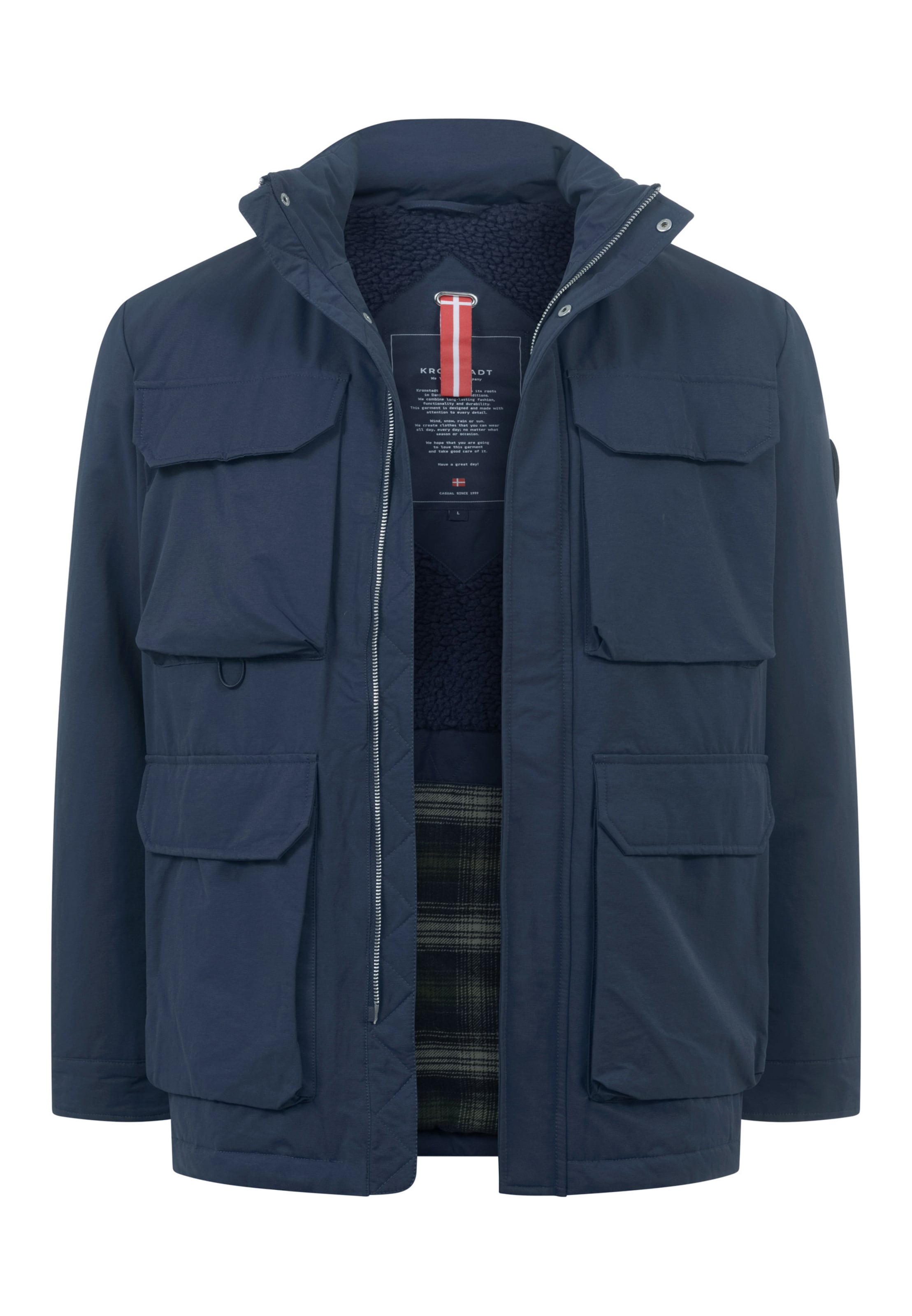 Kronstadt Winter Jacket 'Monty' in Blue: front