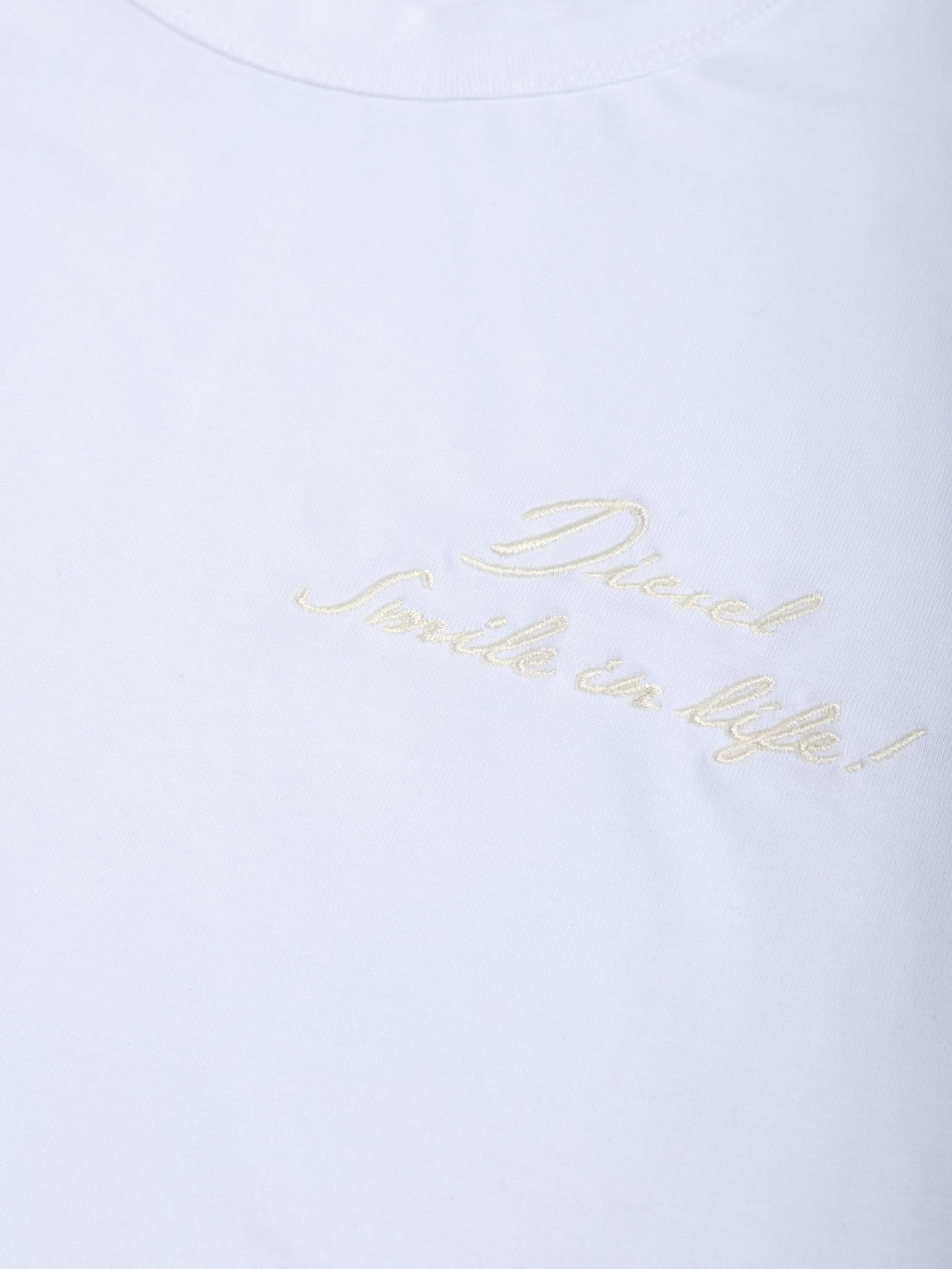 T-Shirt 'SMILE' DIESEL en blanc