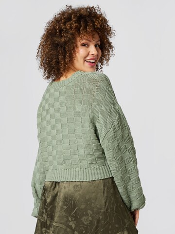 A LOT LESS Sweter 'Doro' w kolorze zielony