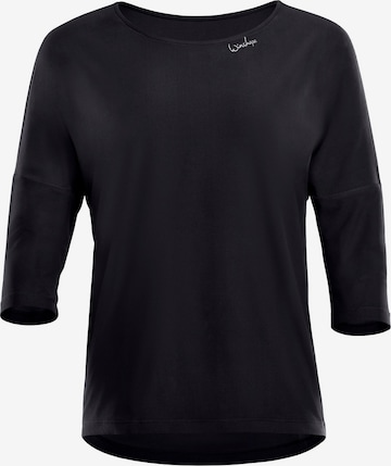 T-shirt fonctionnel 'DT111LS' Winshape en noir : devant