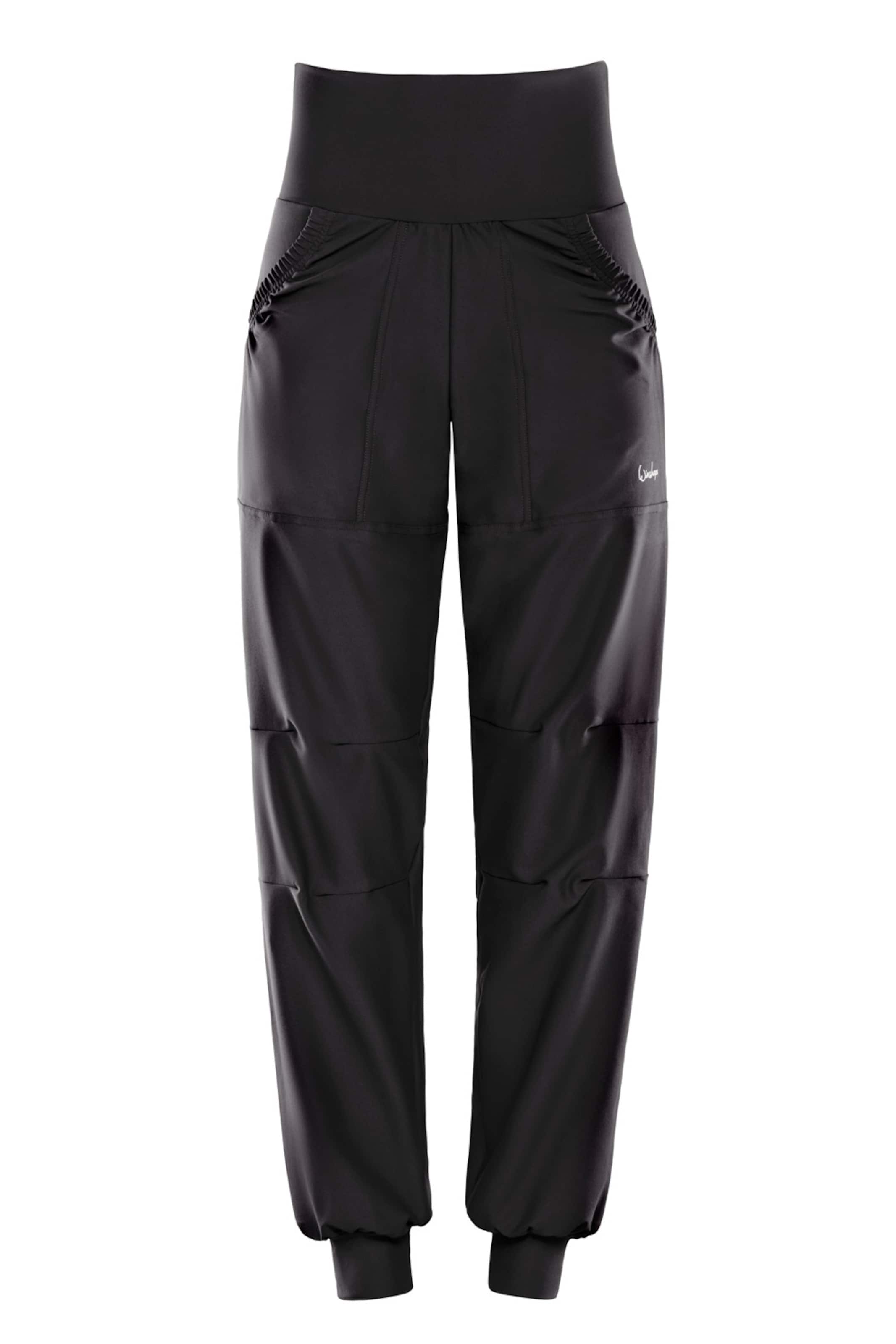 Effilé Pantalon de sport &#x27;LEI101C&#x27; Winshape en noir : devant