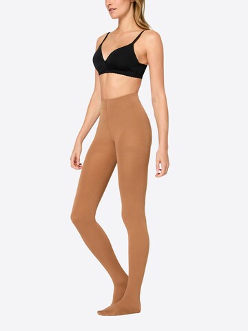 Nur Die Fijne panty ' Wohlig-Warm ' in Beige: voorkant