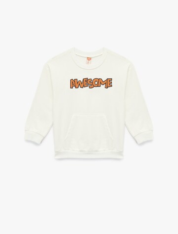 Koton Sweatshirt in Weiß: Vorderseite