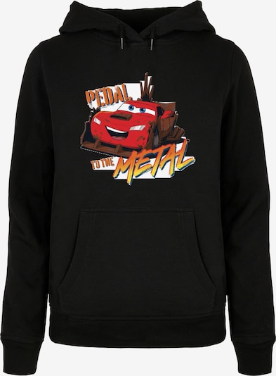 ABSOLUTE CULT Sweatshirt 'Cars - Pedal To The Metal' in orange / feuerrot / schwarz / weiß, Produktansicht