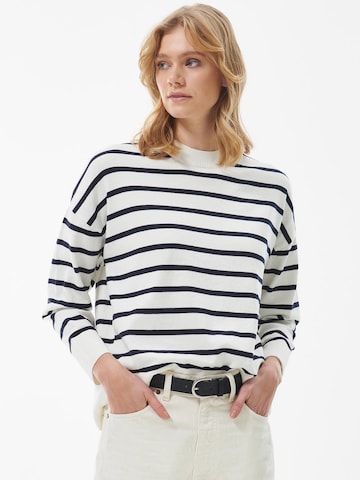 Pull-over Barbour en blanc : devant