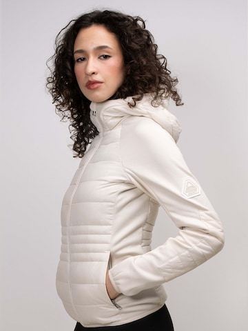 Giacca per outdoor ' Calypso Hybrid Hood ' di JACK1T in bianco