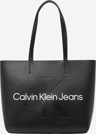 Calvin Klein Jeans Cabas en noir / blanc, Vue avec produit