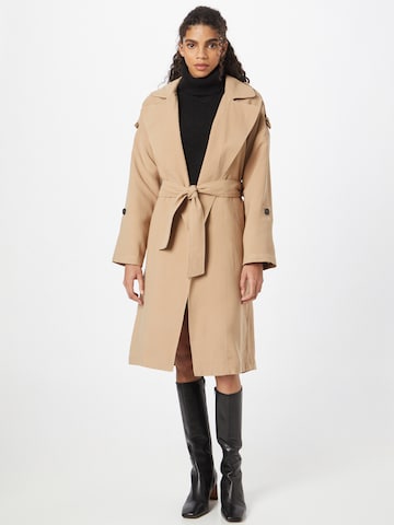 VERO MODA Between-Seasons Coat in Brown: front