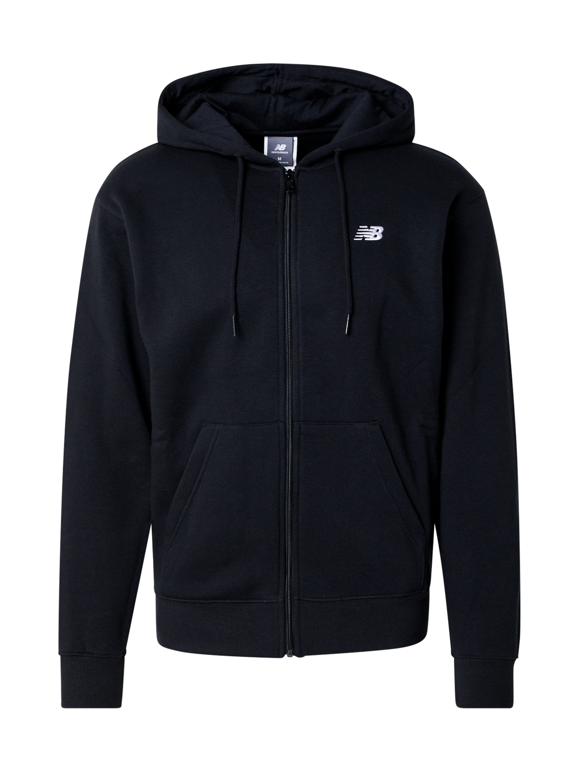 Giacca di felpa 'Essentials' di new balance in nero: frontale