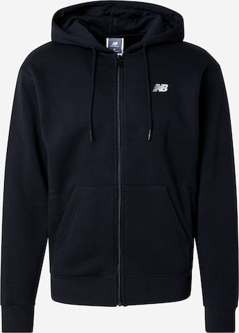new balance Кофта на молнии 'Essentials' в Черный: спереди