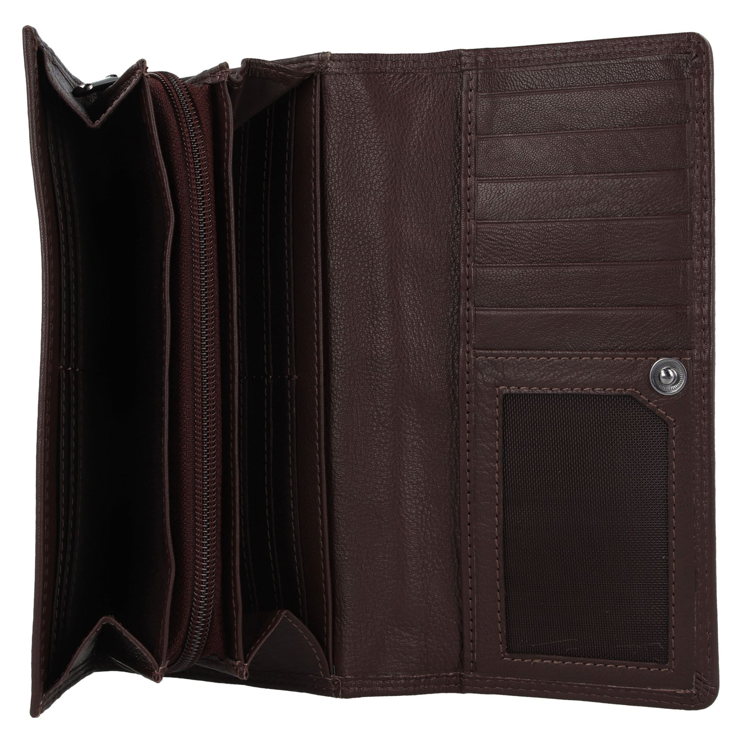 mano Portemonnee 'Donna Giulia' in Bruin