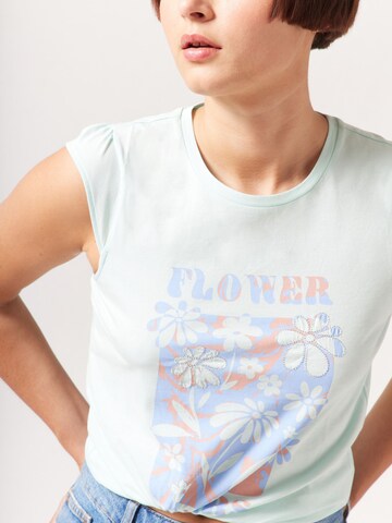 NAF NAF Shirt 'Lovers' in Blau