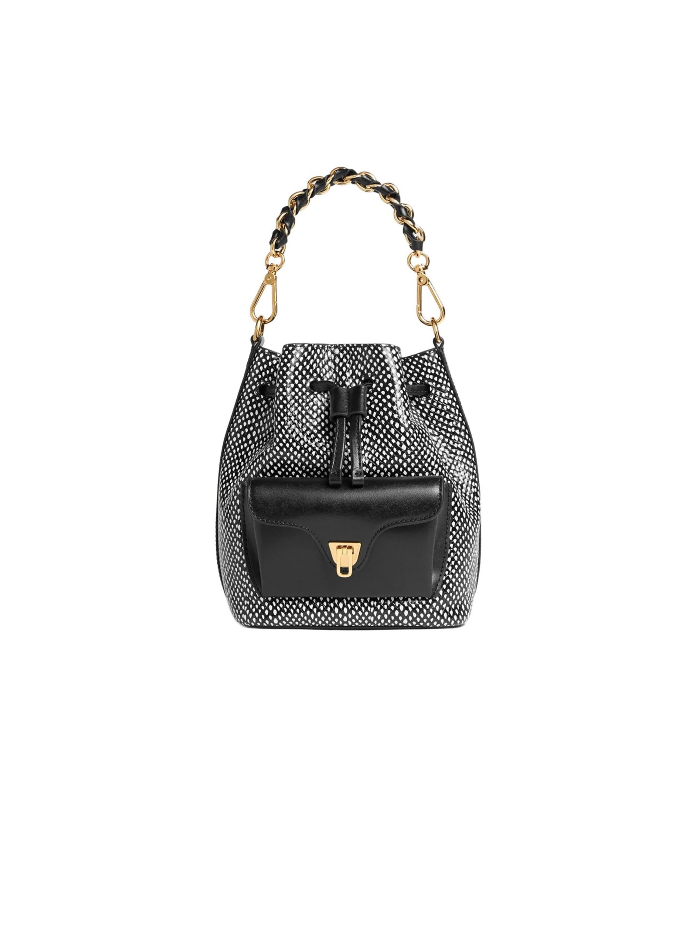 Borsa a sacco di Coccinelle in nero: frontale