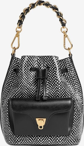 Coccinelle Beuteltasche 'Elaphe 17x22x10 cm' in Schwarz: Vorderseite