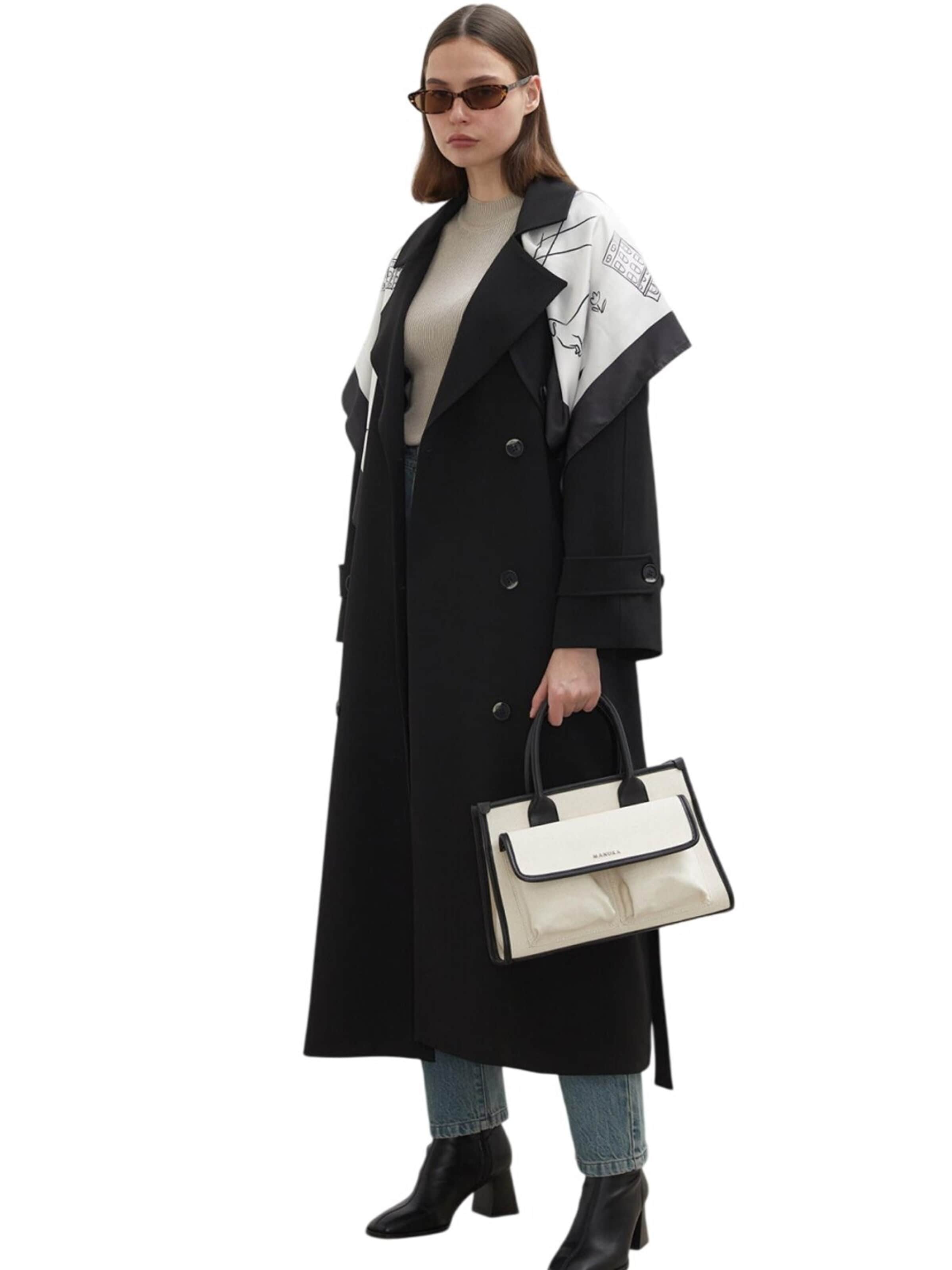 MANUKA Between-Seasons Coat in Black