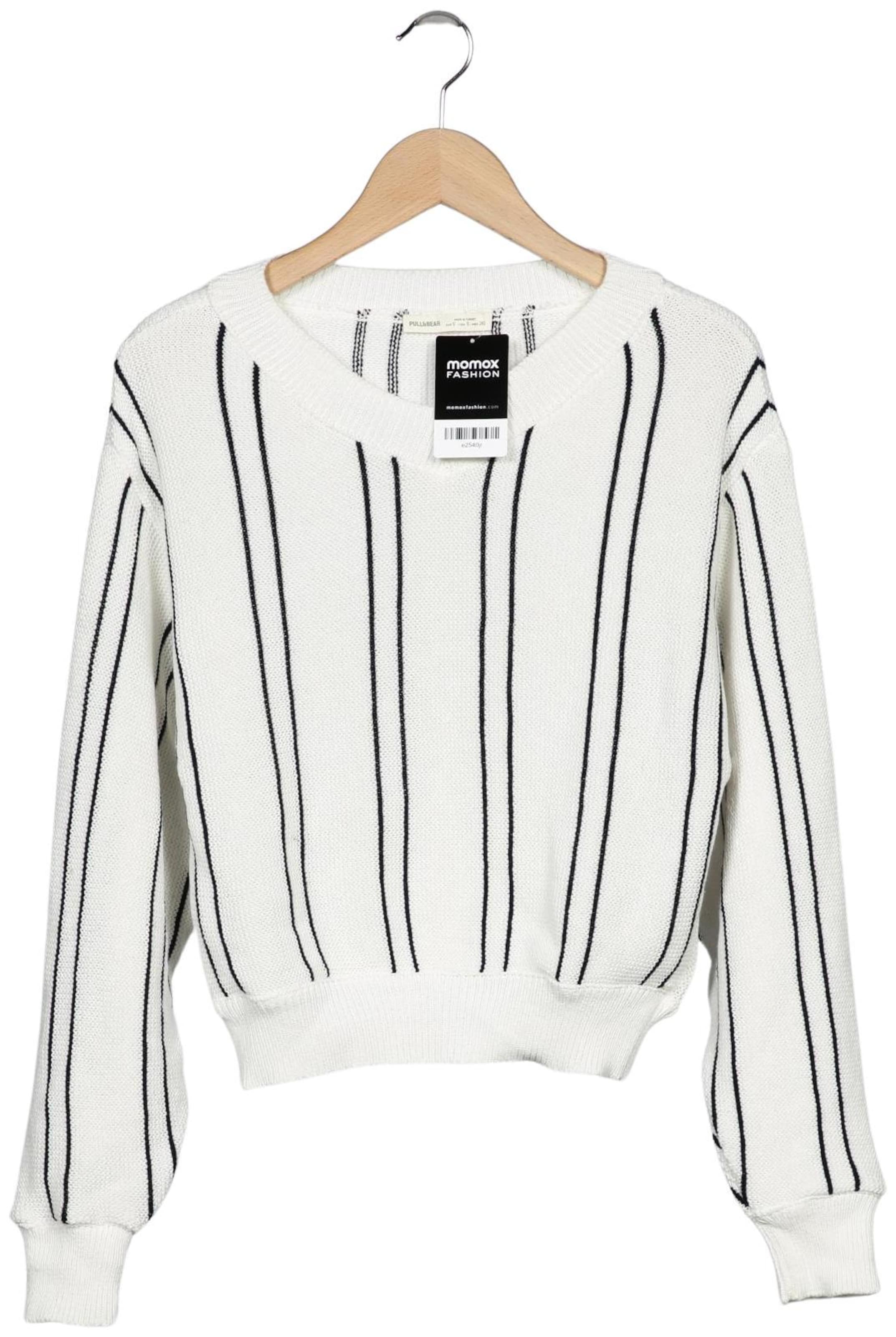 Pull&Bear Pullover S in Weiß: Vorderseite