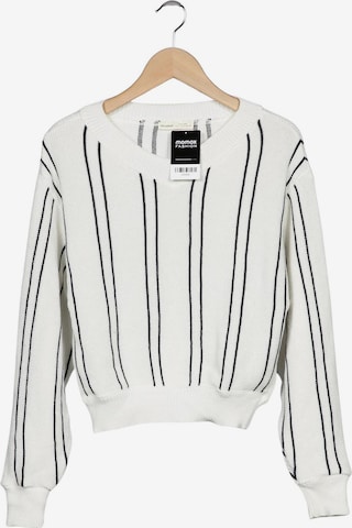 Pull&Bear Pullover S in Weiß: Vorderseite
