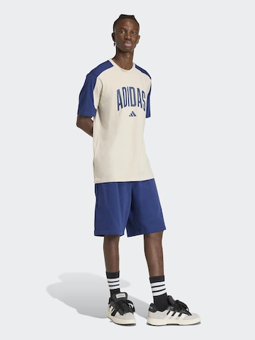 ADIDAS SPORTSWEAR - Camisa funcionais 'COLLEGIATE' em cinzento: frente