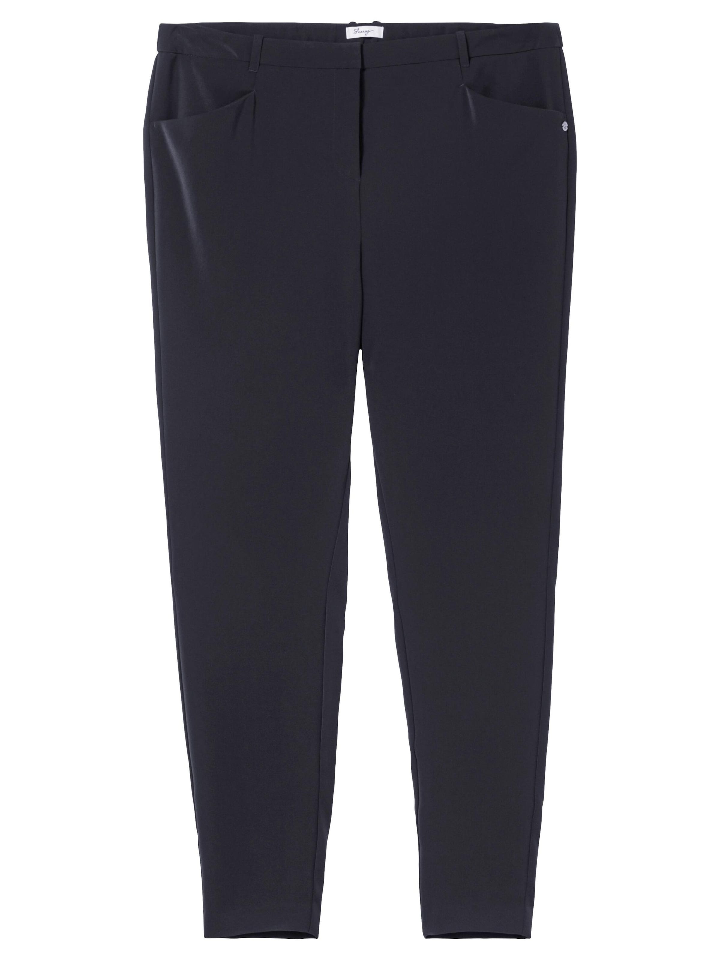SHEEGO Slimfit Broek in Blauw: voorkant