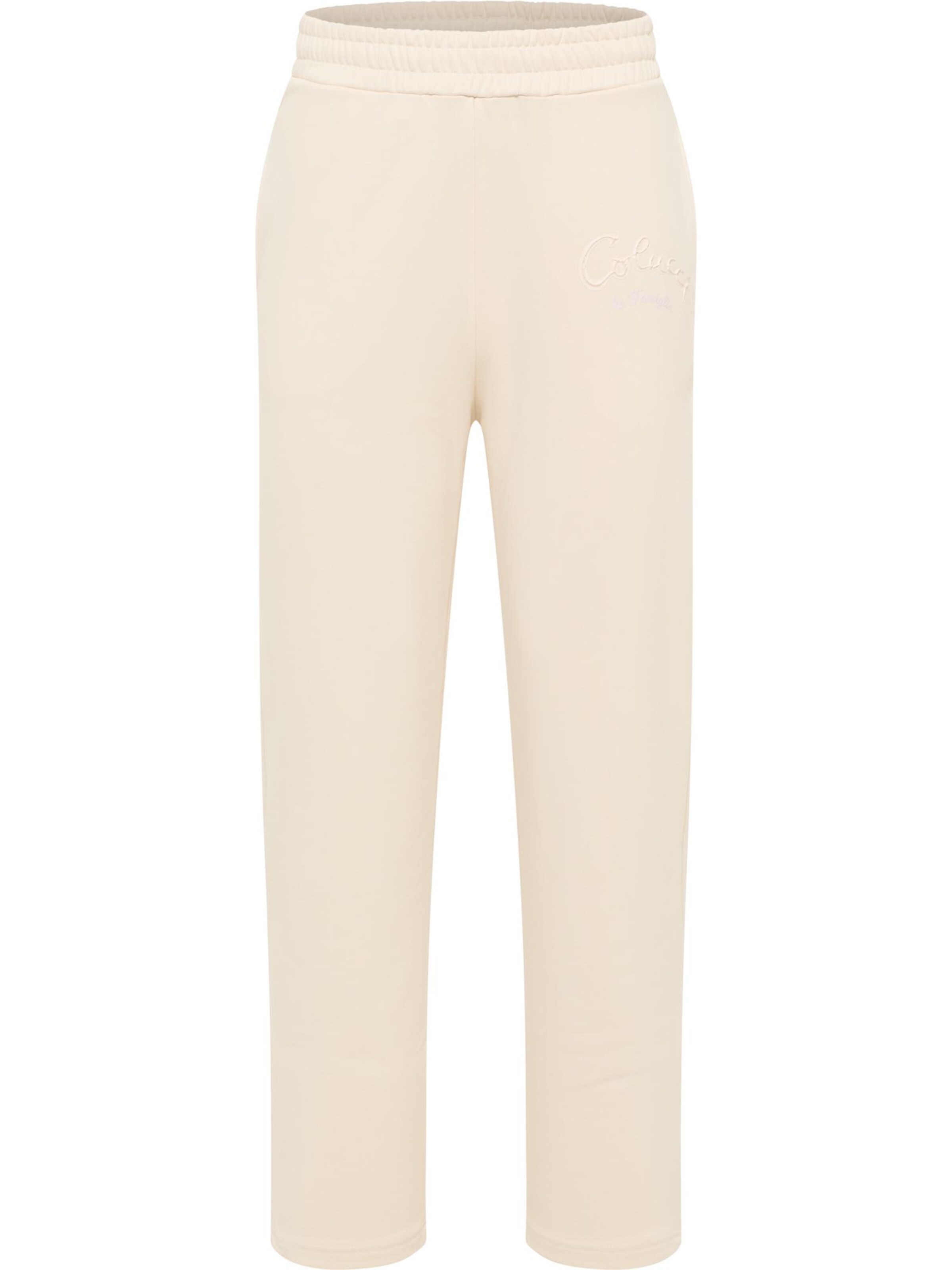 Carlo Colucci Loosefit Hose ' Dorner ' in Beige: Vorderseite