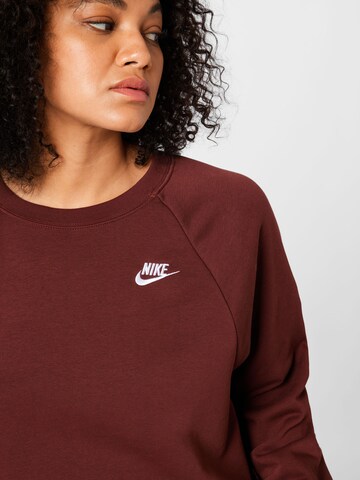 Nike SportswearSportska sweater majica - smeđa boja