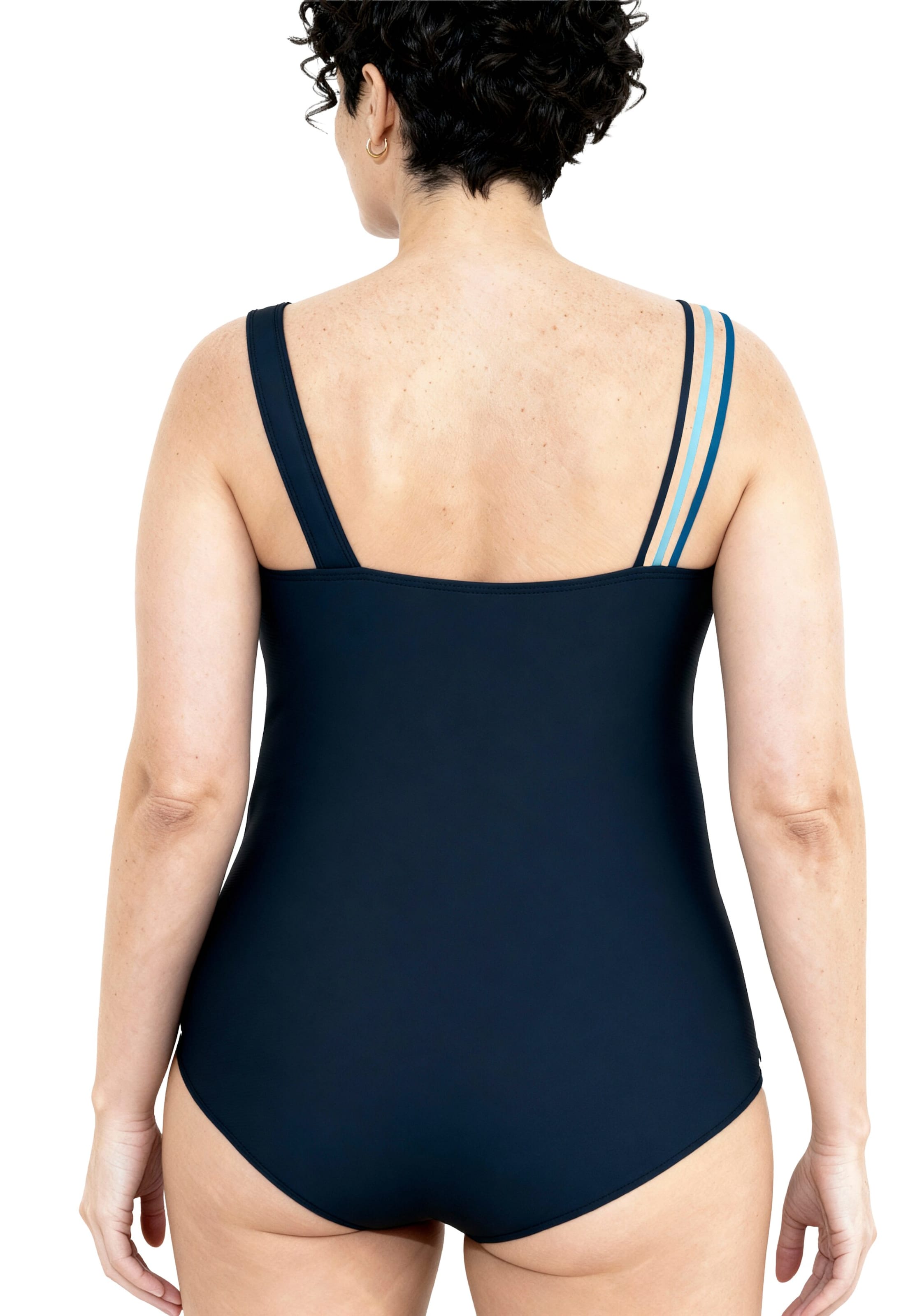 Ulla Popken Bustier Badpak in Blauw