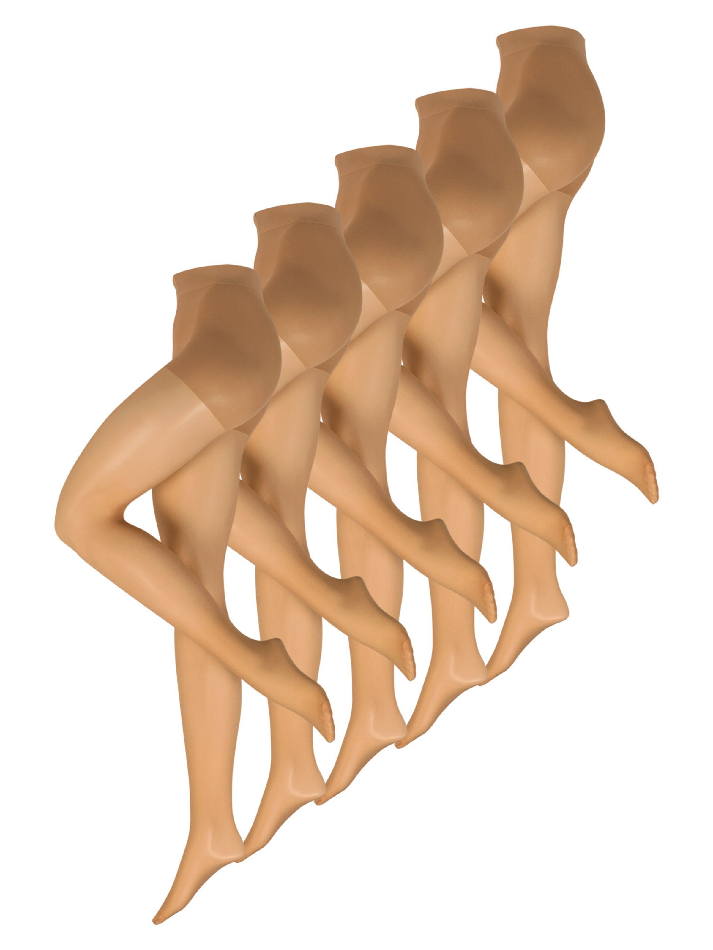 Nur Die Fijne panty ' Goodbye Laufmaschen 20 DEN ' in Beige: voorkant