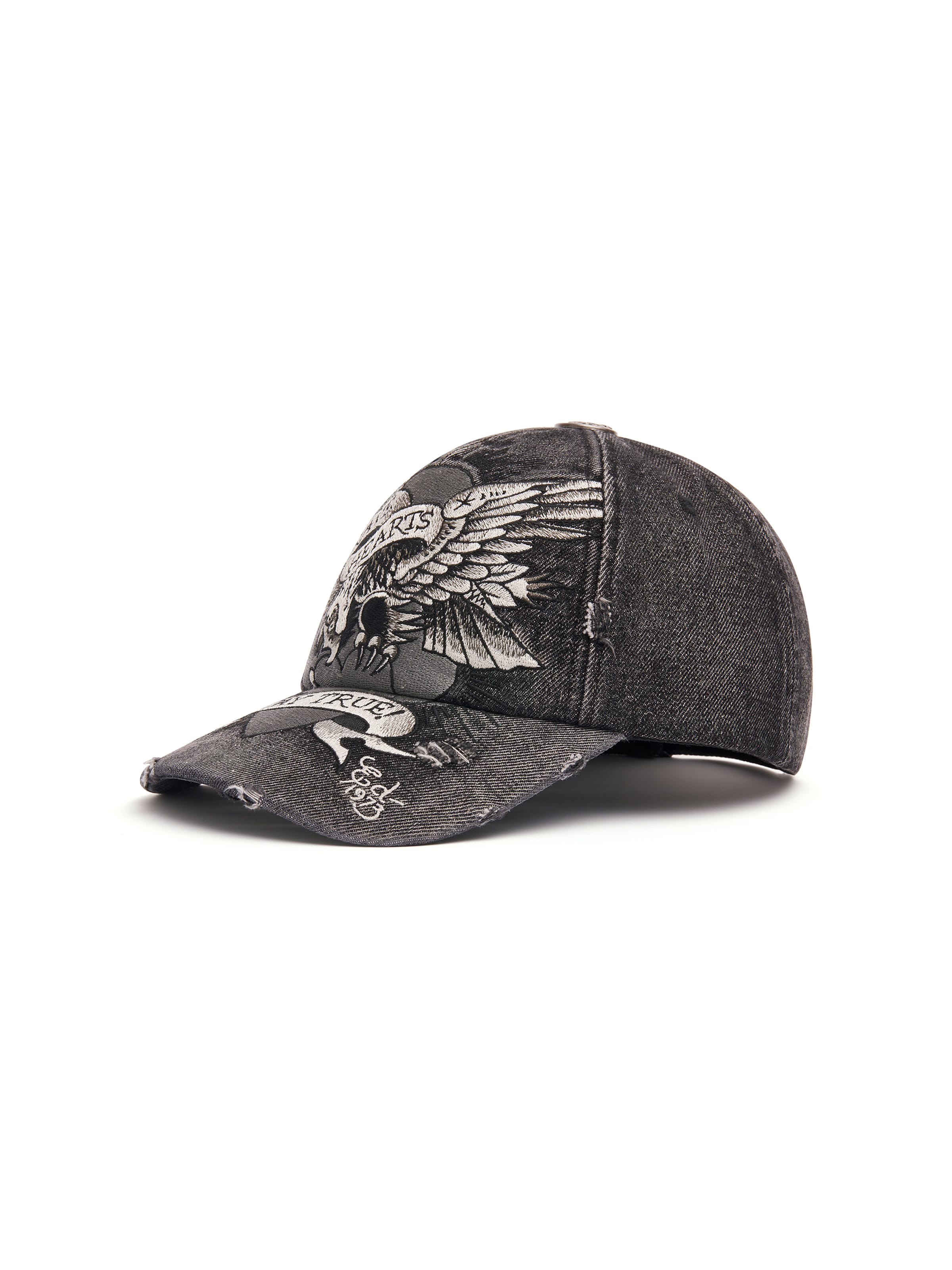 Ed Hardy Кепка 'Brave Hearts' в Черный: спереди