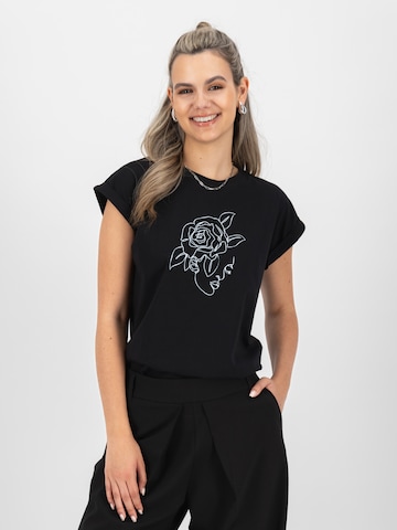 T-shirt 'EnidAK' alife & kickin en noir : devant