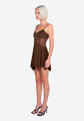 OW Collection Cocktail Dress 'Cassandra' in Brown