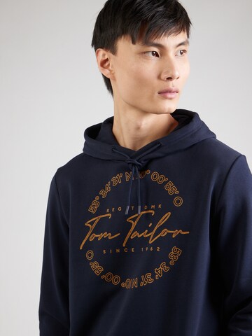 TOM TAILOR Sweatshirt i blå
