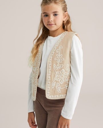 Gilet di WE Fashion in beige: frontale