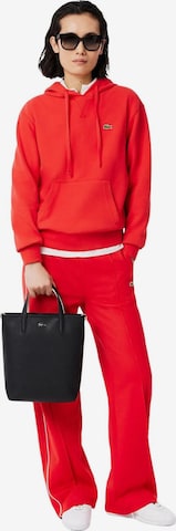 LACOSTE Shopper 'Sac Cabas Lacoste Anna Petit Piqué NF4929AA Noir Farine' - Čierna
