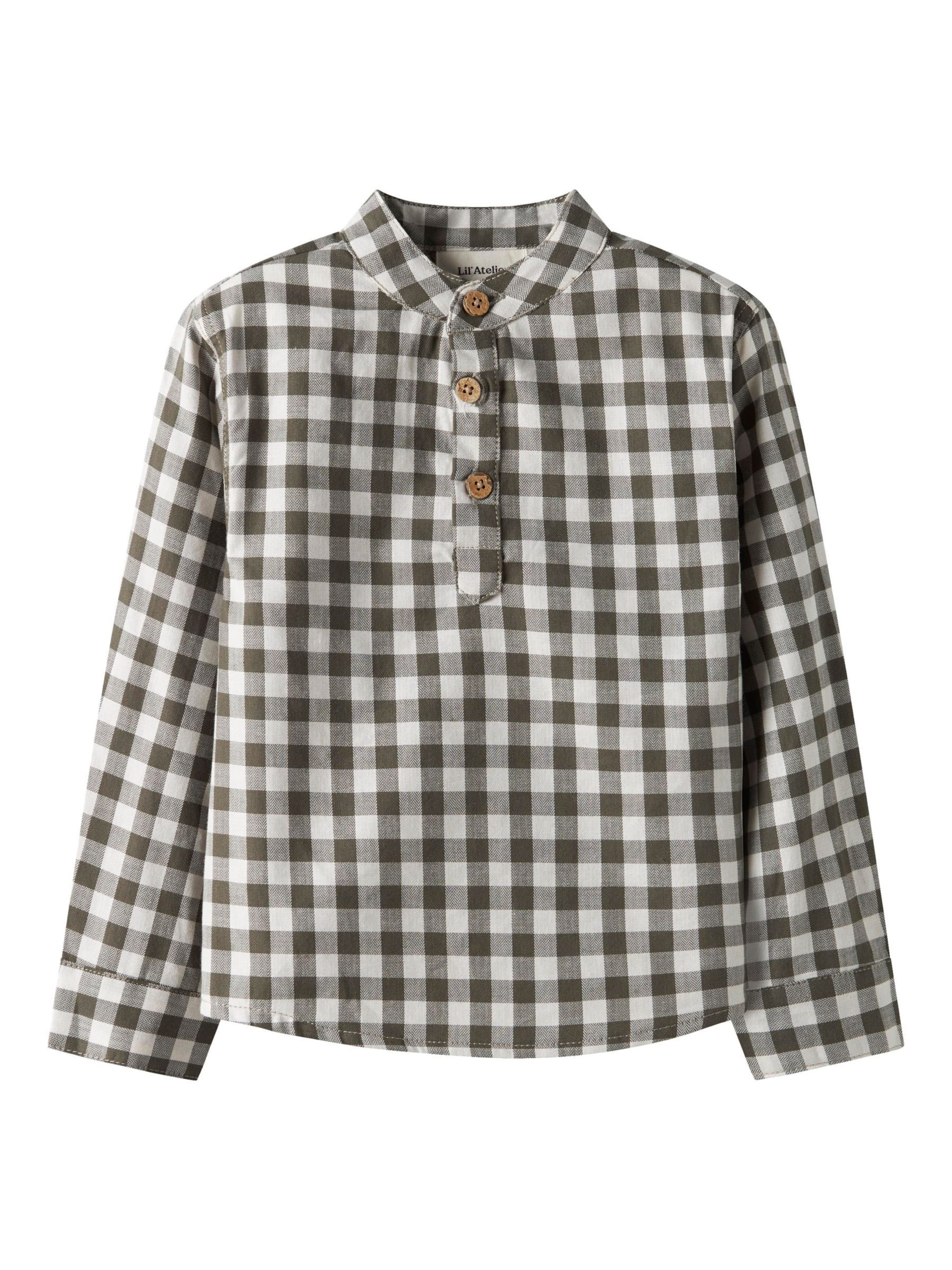 Lil'Atelier - Ajuste confortable Camisa en verde: frente