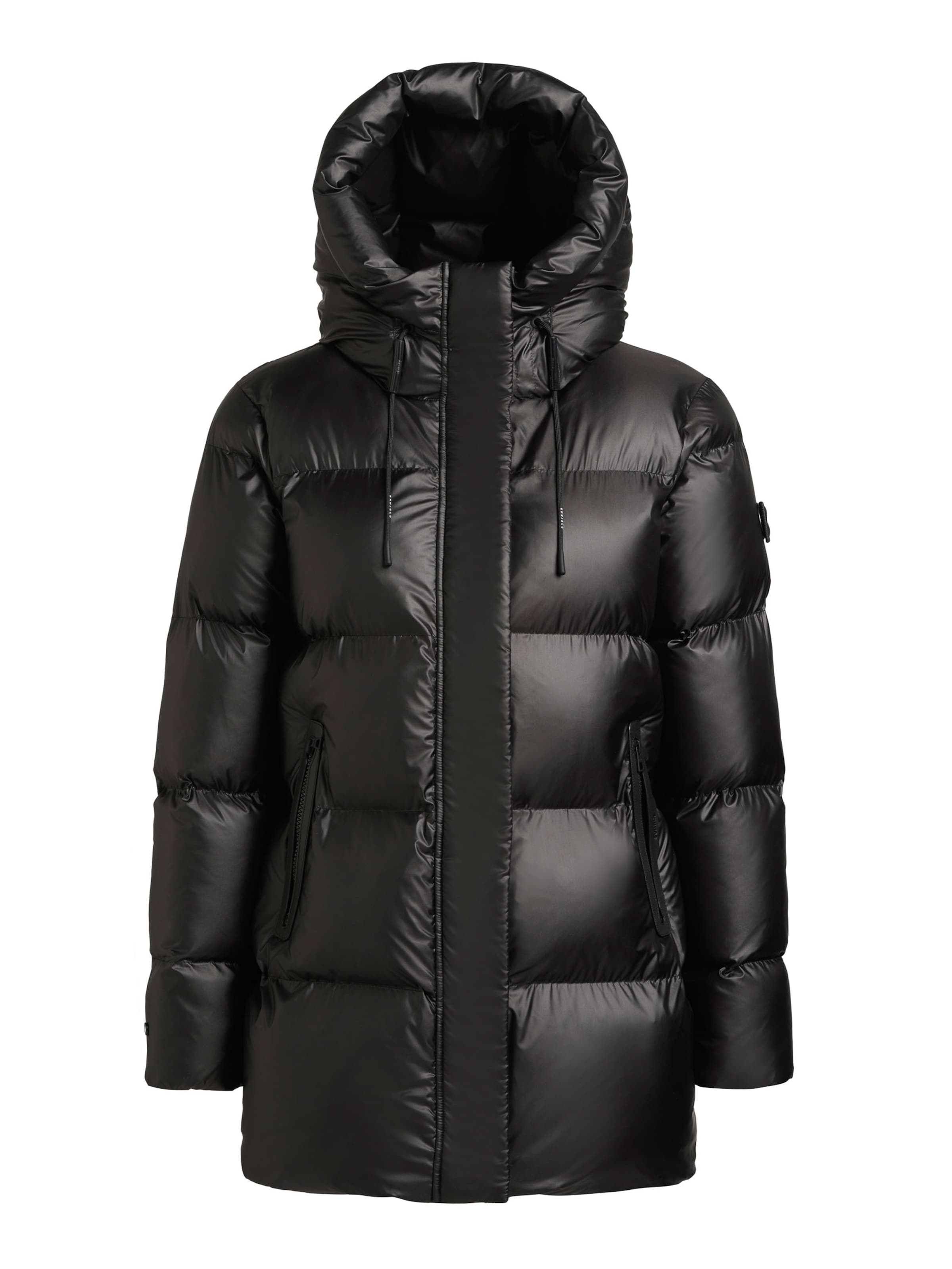 khujo Jacke 'Drown' in Schwarz: Vorderseite