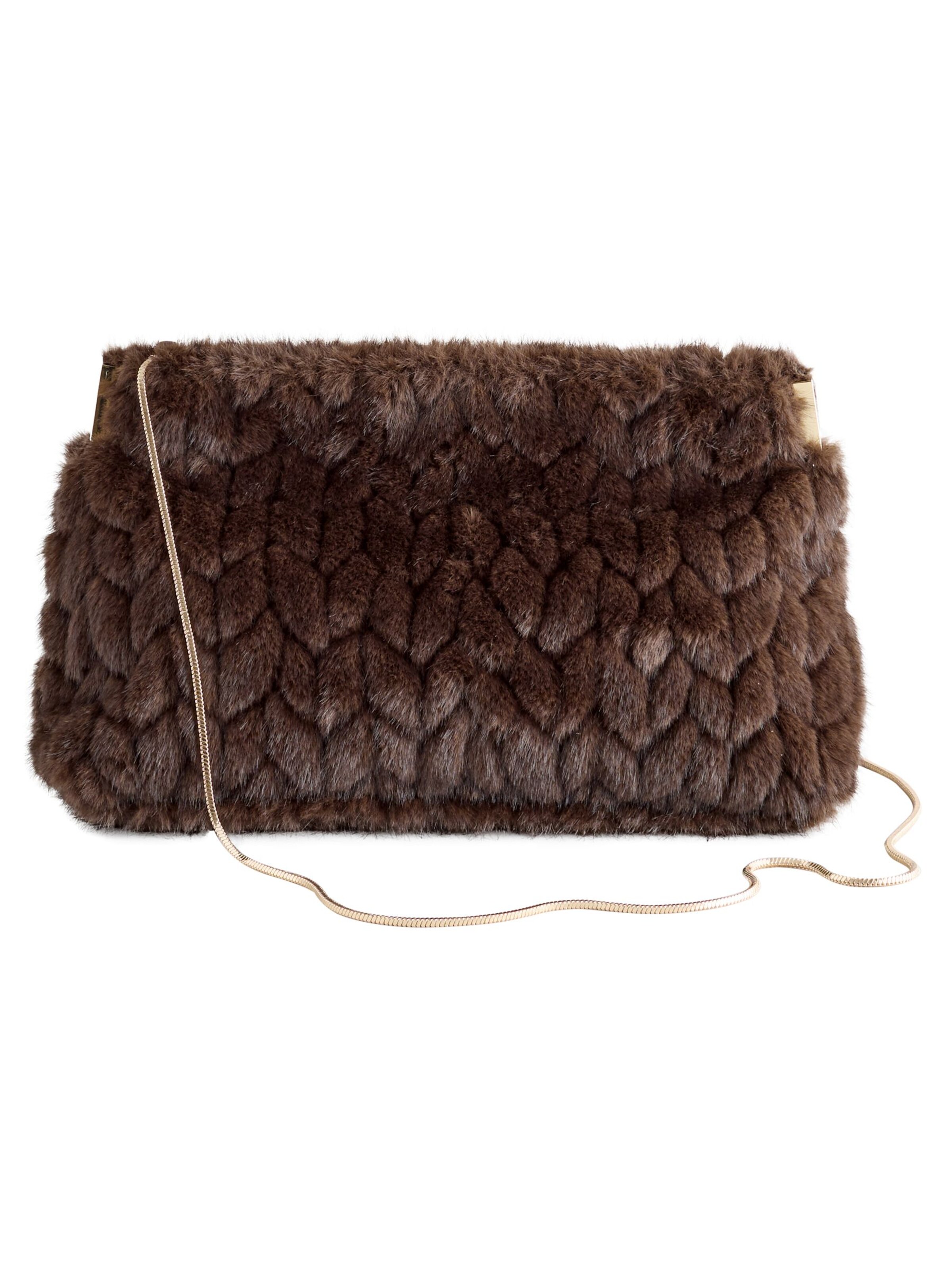Pochette Next en marron : devant