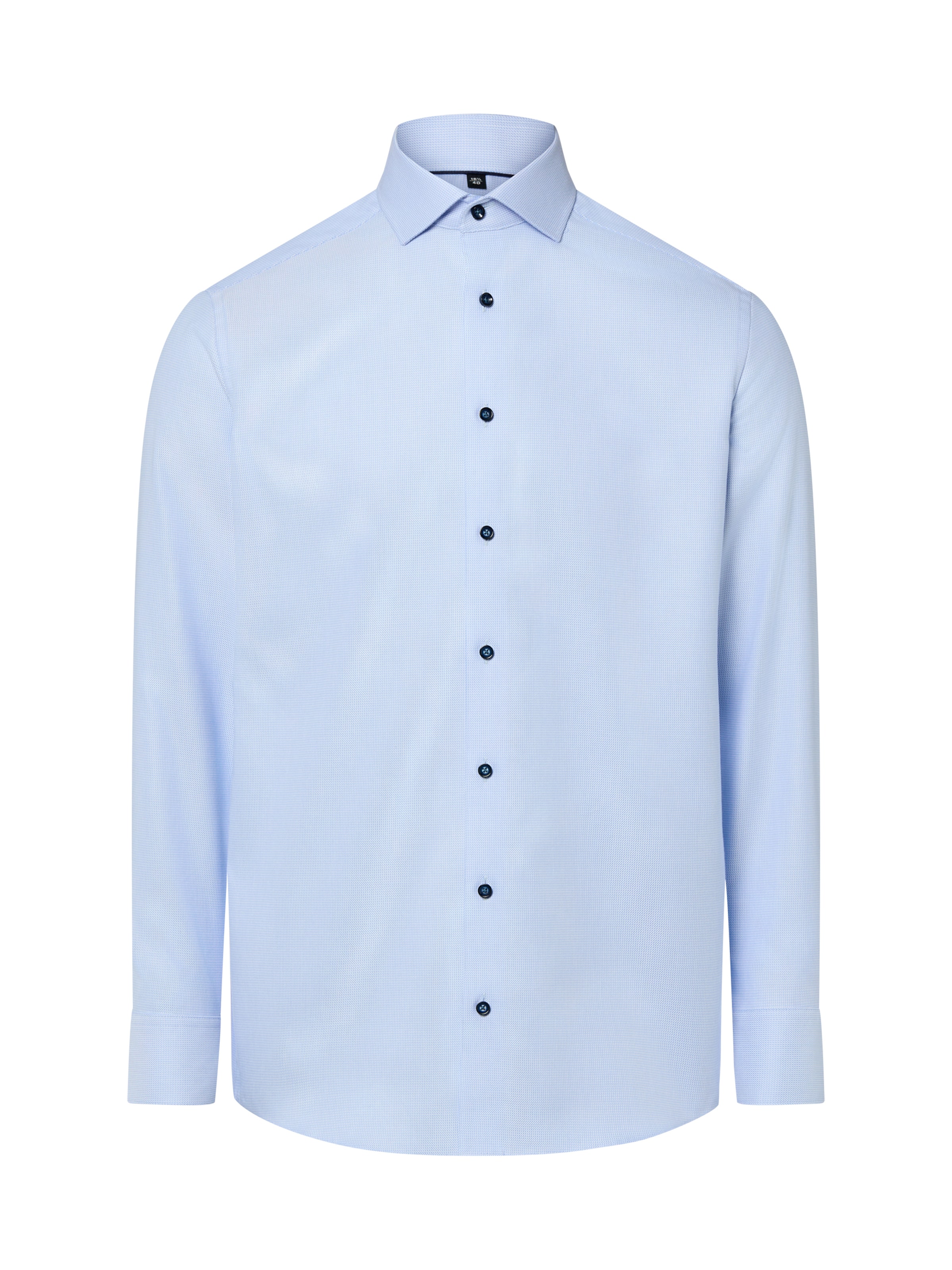 Finshley & Harding Regular Fit Businesshemd in Blau: Vorderseite