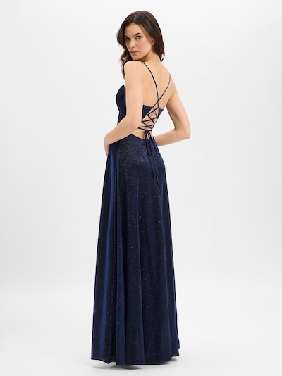 Marie Lund Robe de soirée en 42 en bleu marine, Vue avec produit