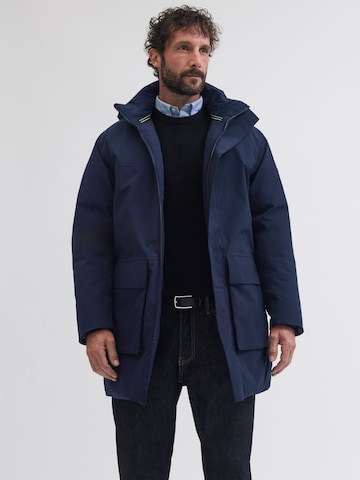 Parka mi-saison Portland Outerwear Company en bleu : devant