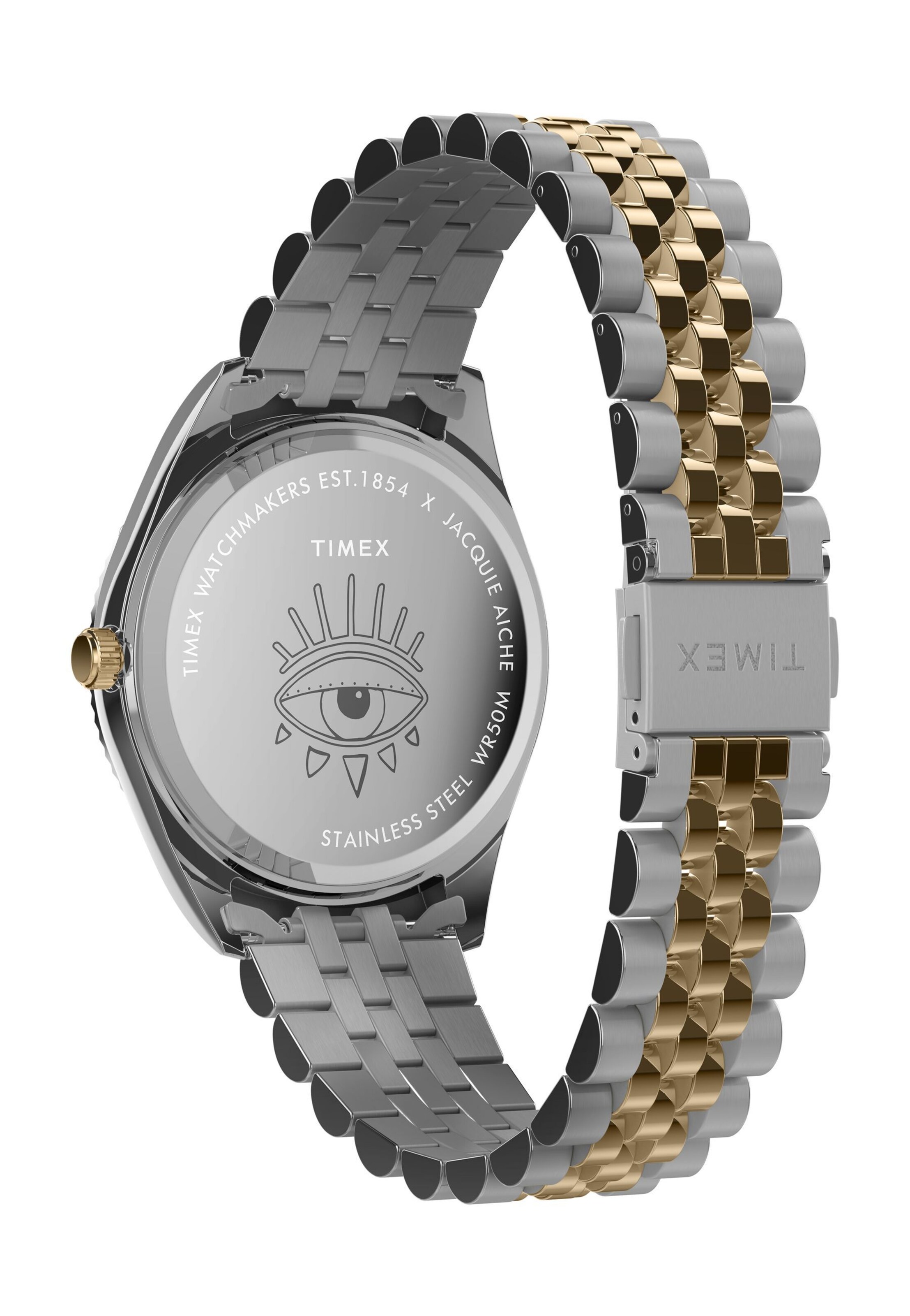TIMEX Analog Watch 'Jacquie Aiche' in Silver