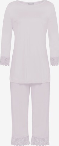Hanro Pyjama ' Moments ' in Roze: voorkant