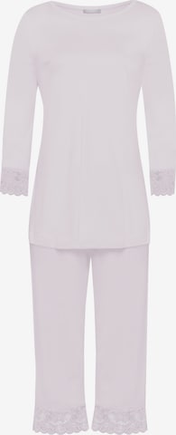 Hanro Pajama ' Moments ' in Pink: front