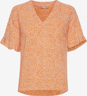 Fransa Blusenshirt mit V-Ausschnitt in Orange: predná strana