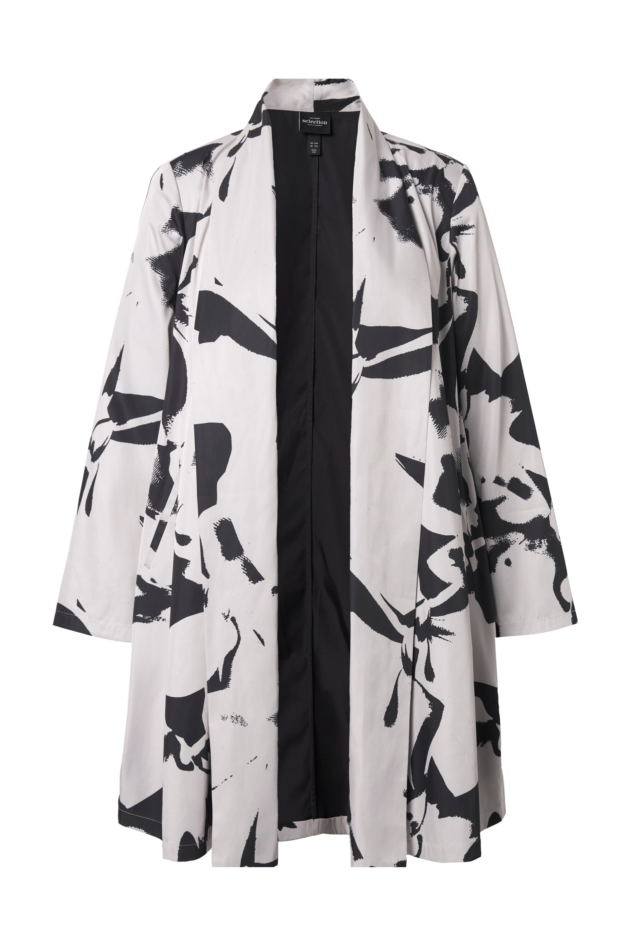 Ulla Popken Tussenjas in Zwart: voorkant